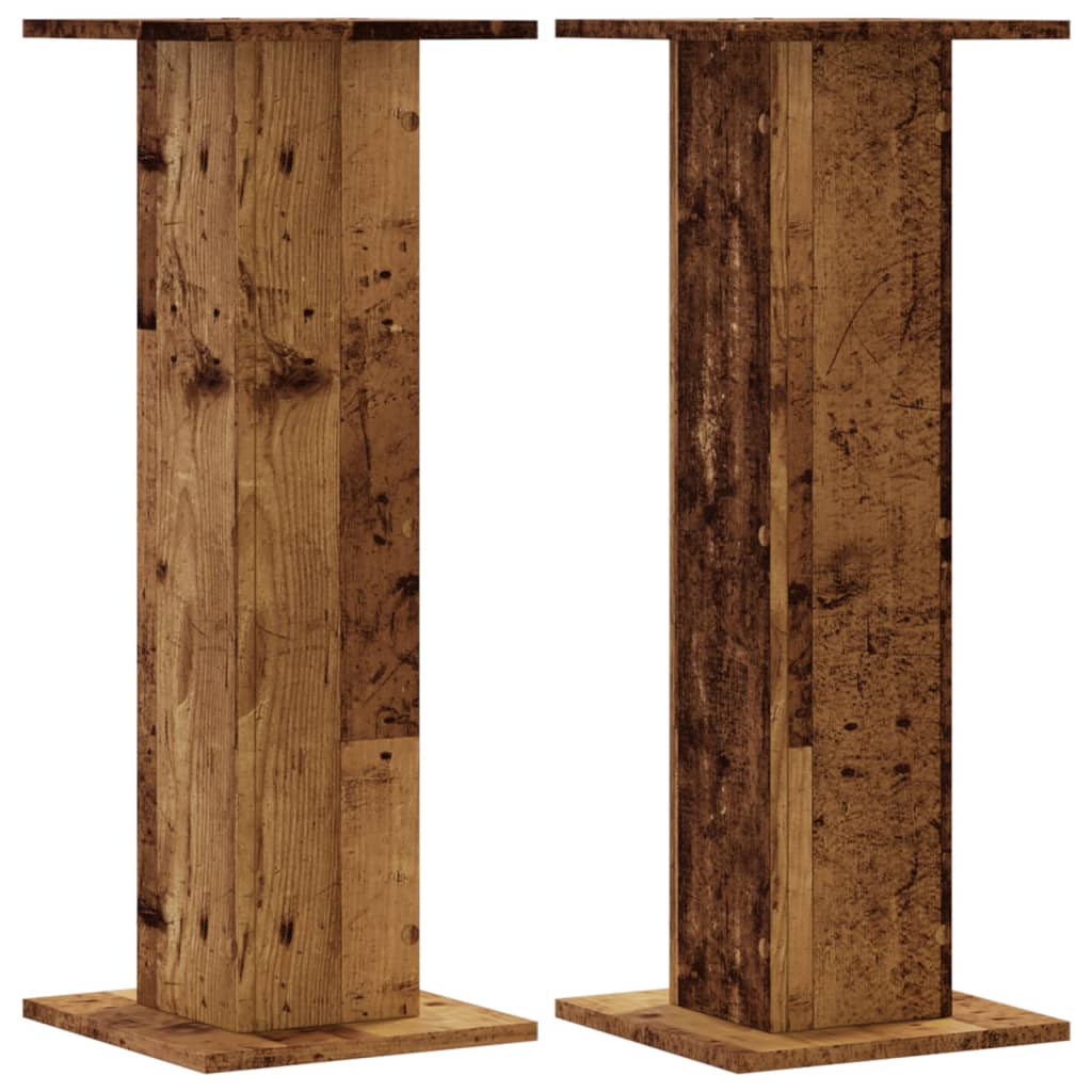 Supporti Altoparlanti 2 pz Legno 30x30x80 cm Legno Multistrato - homemem39