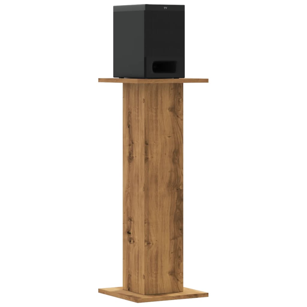 Supporti Altoparlanti 2 pz Rovere 30x30x80 cm in Multistrato - homemem39