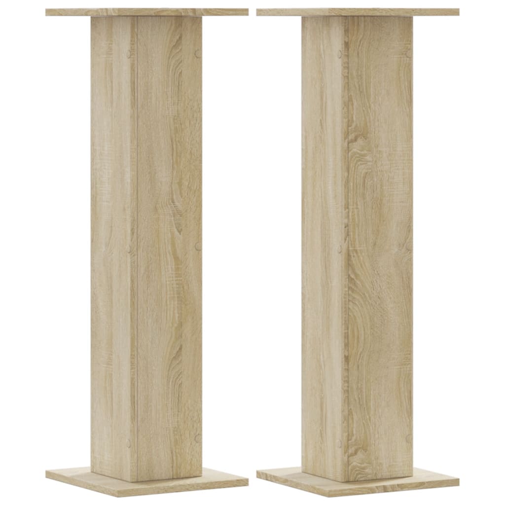 Supporti Altoparlanti 2 pz Rovere 30x30x95 cm in Multistrato - homemem39