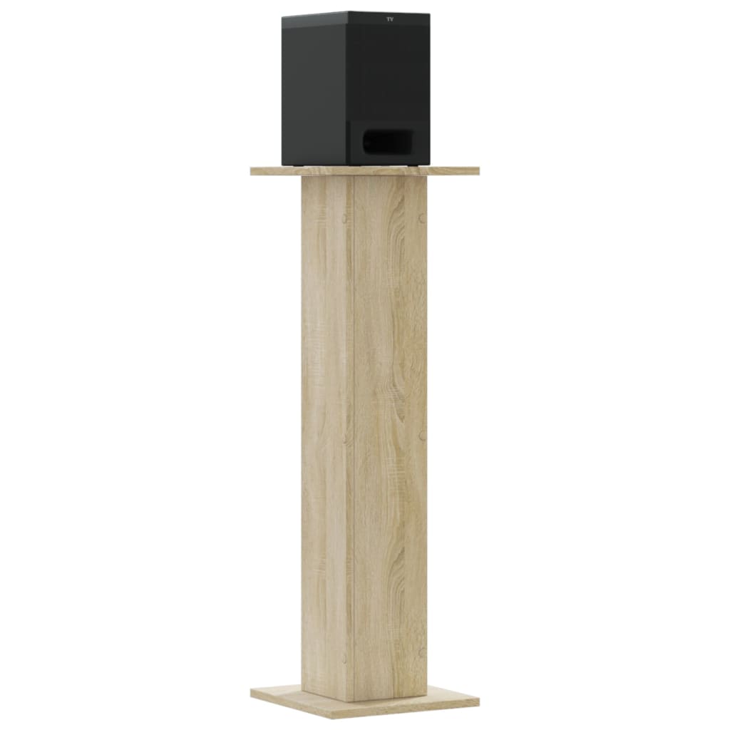 Supporti Altoparlanti 2 pz Rovere 30x30x95 cm in Multistrato - homemem39