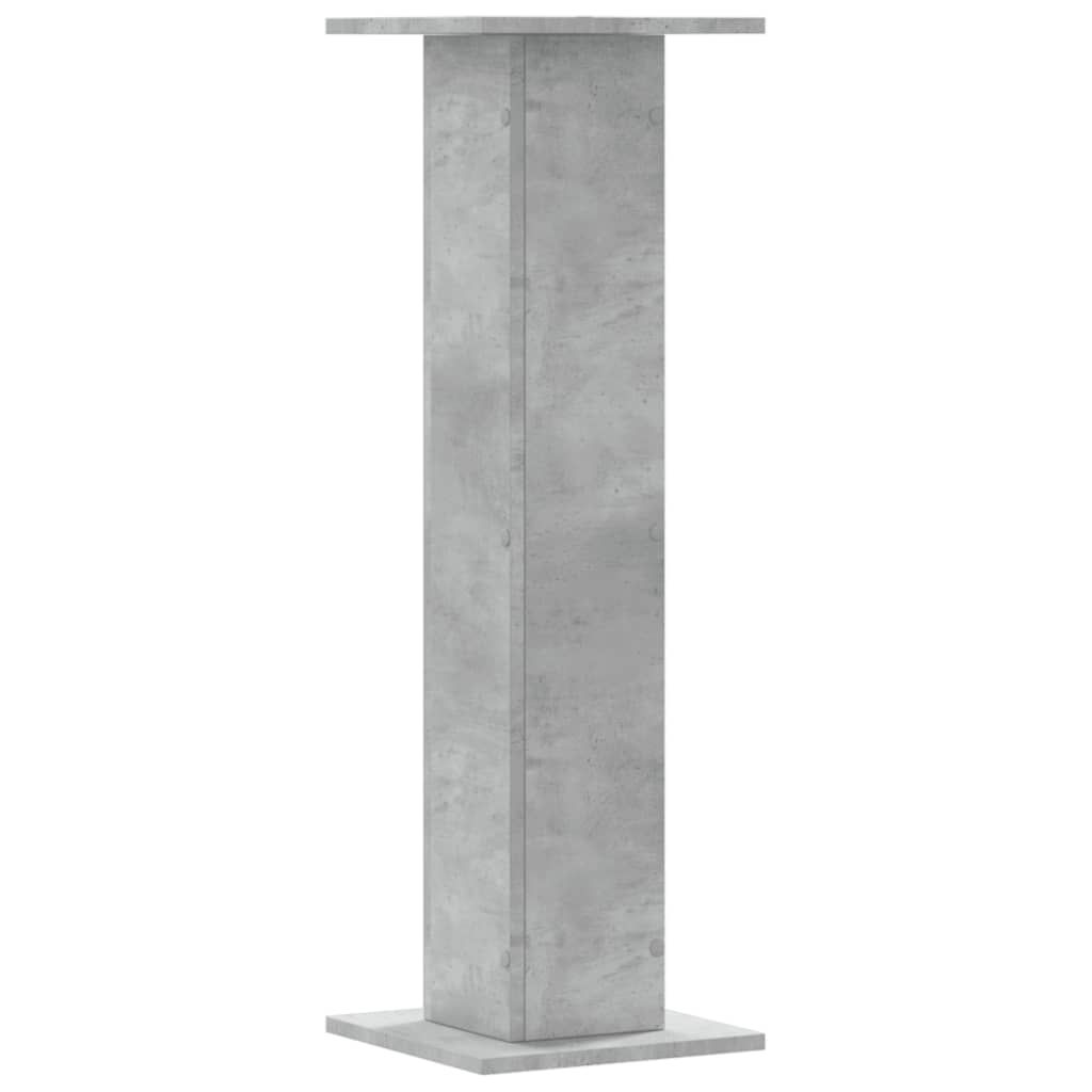 Supporti Altoparlanti 2 pz Grigio 30x30x95 cm Legno Multistrato - homemem39
