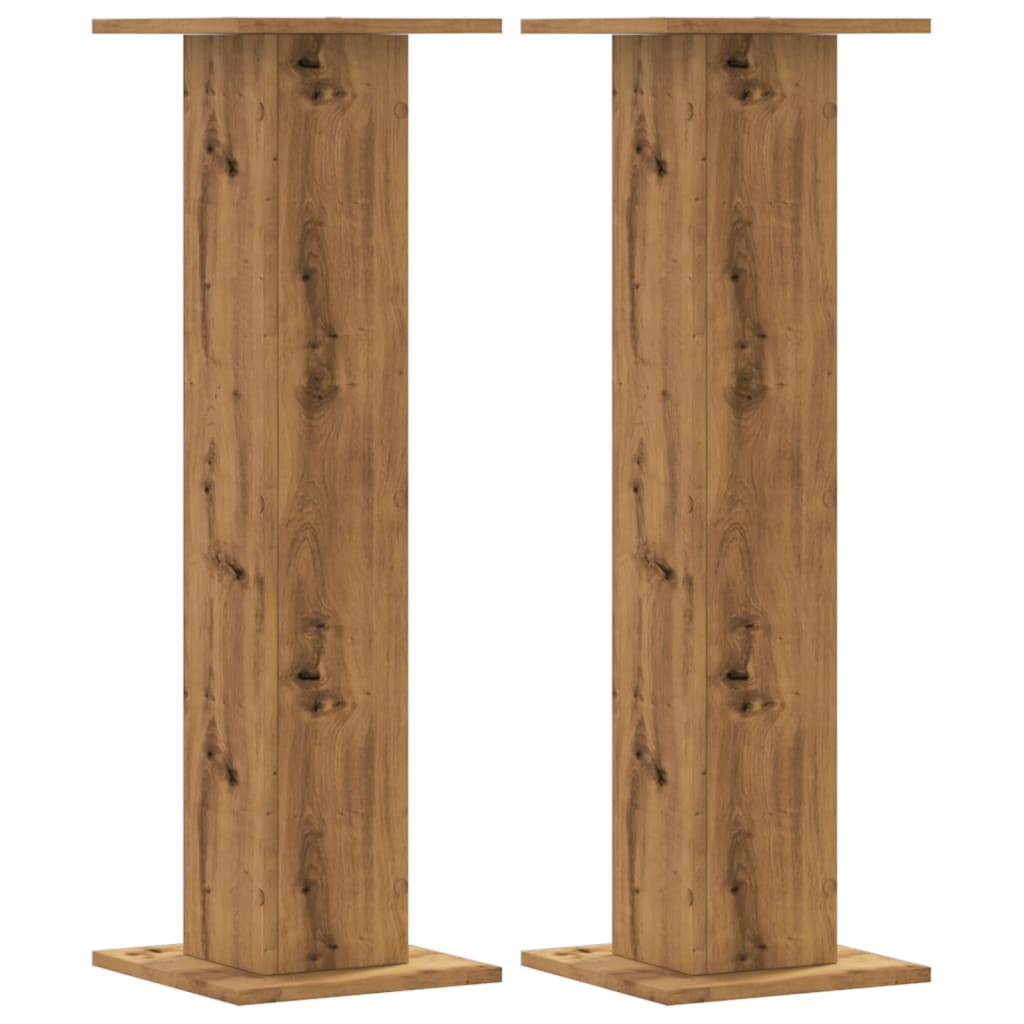 Supporti Altoparlanti 2 pz Rovere 30x30x95 cm in Multistrato - homemem39