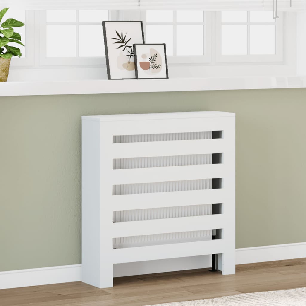 Copertura Termosifone Bianca 78x20x82 cm Legno Multistrato - homemem39