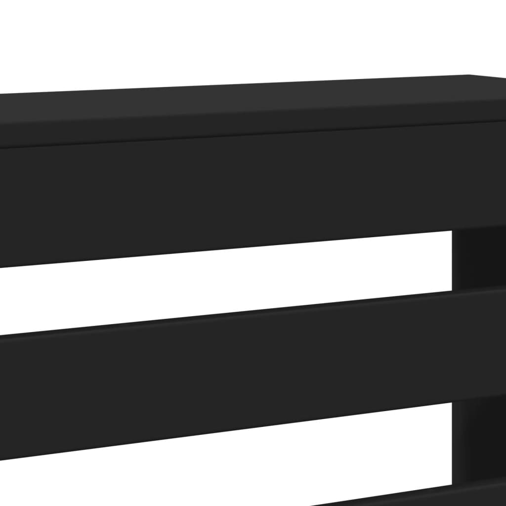 Copertura Termosifone Nera 78x20x82 cm Legno Multistrato - homemem39