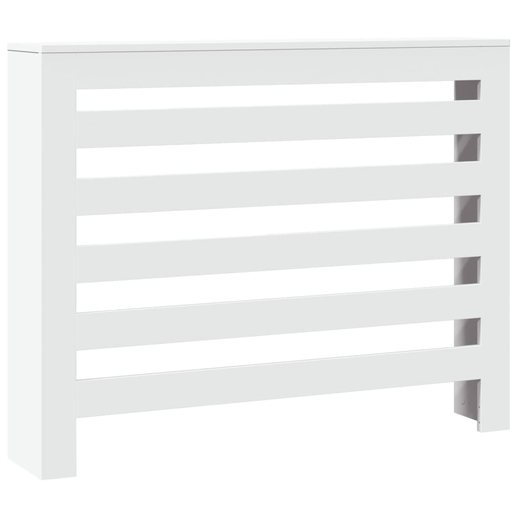 Copertura Termosifone Bianca 104x20x82 cm in Legno Multistrato - homemem39