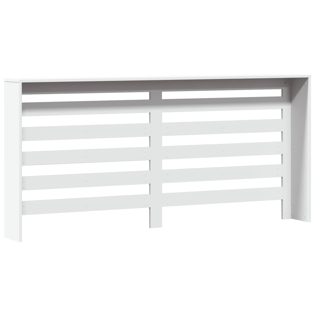 Copertura Termosifone Bianca 175x20x82 cm in Legno Multistrato - homemem39