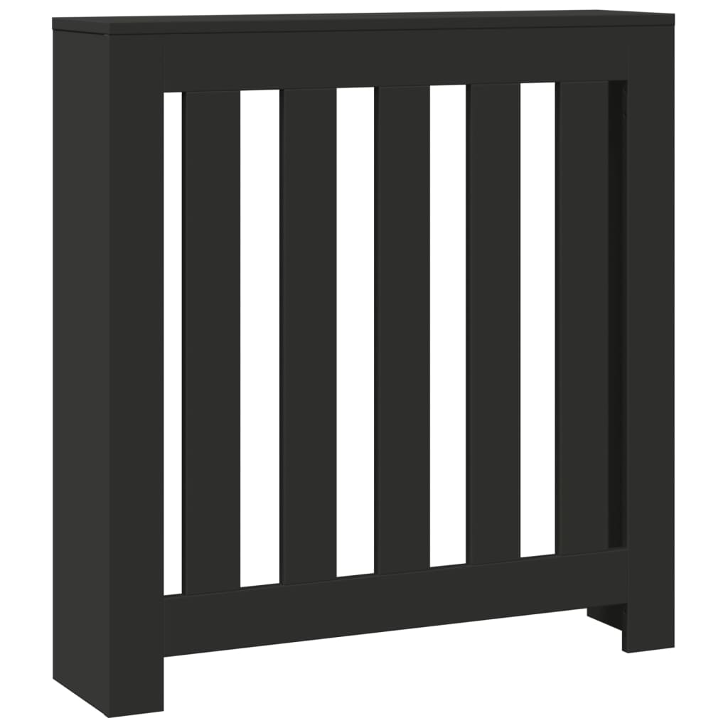 Copertura Termosifone Nera 78x20x82 cm Legno Multistrato - homemem39