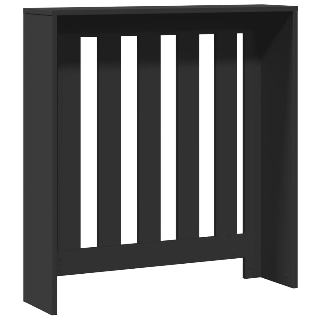 Copertura Termosifone Nera 78x20x82 cm Legno Multistrato - homemem39