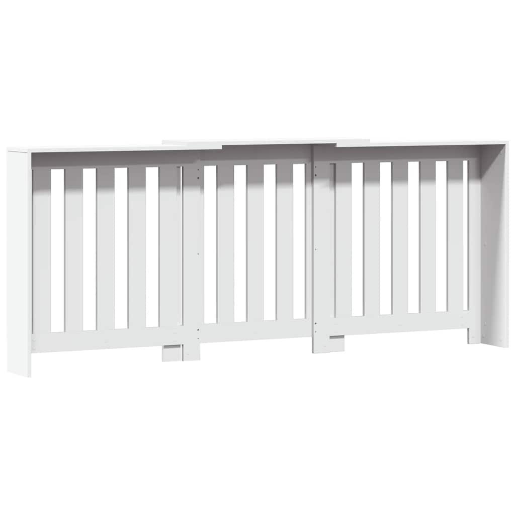 Copertura Termosifone Bianca 205x21,5x83,5 cm Legno Multistrato - homemem39