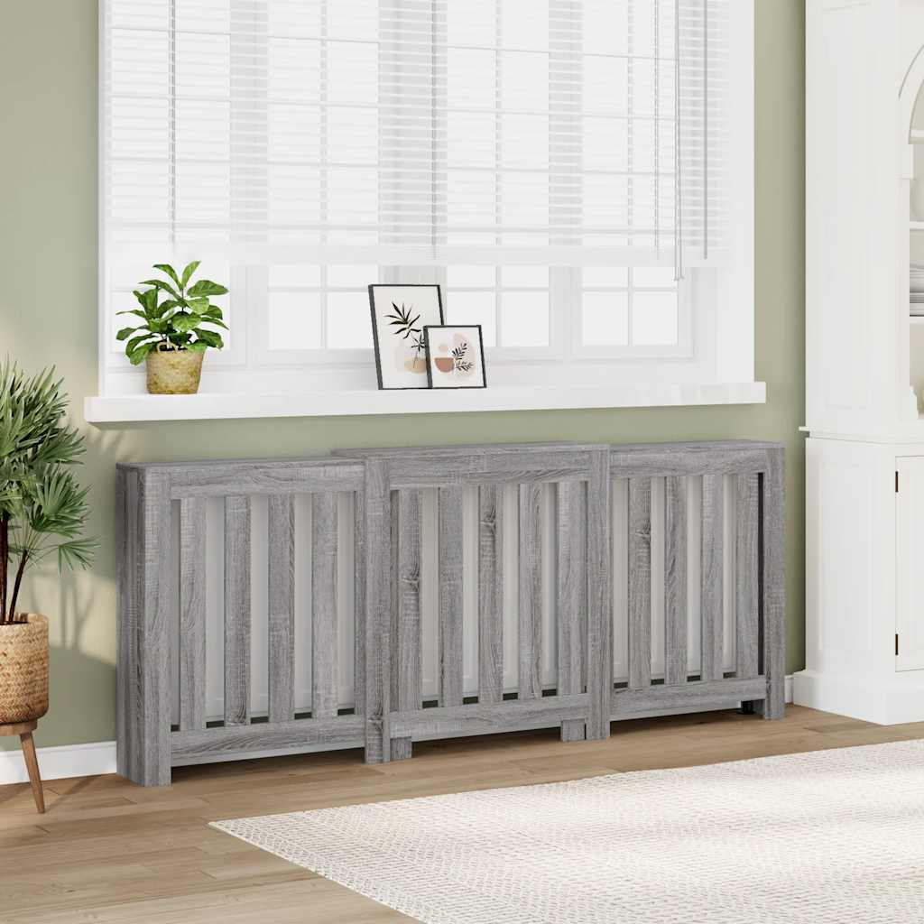 Copertura Termosifone Grigio Sonoma 205x21,5x83,5cm Multistrato - homemem39