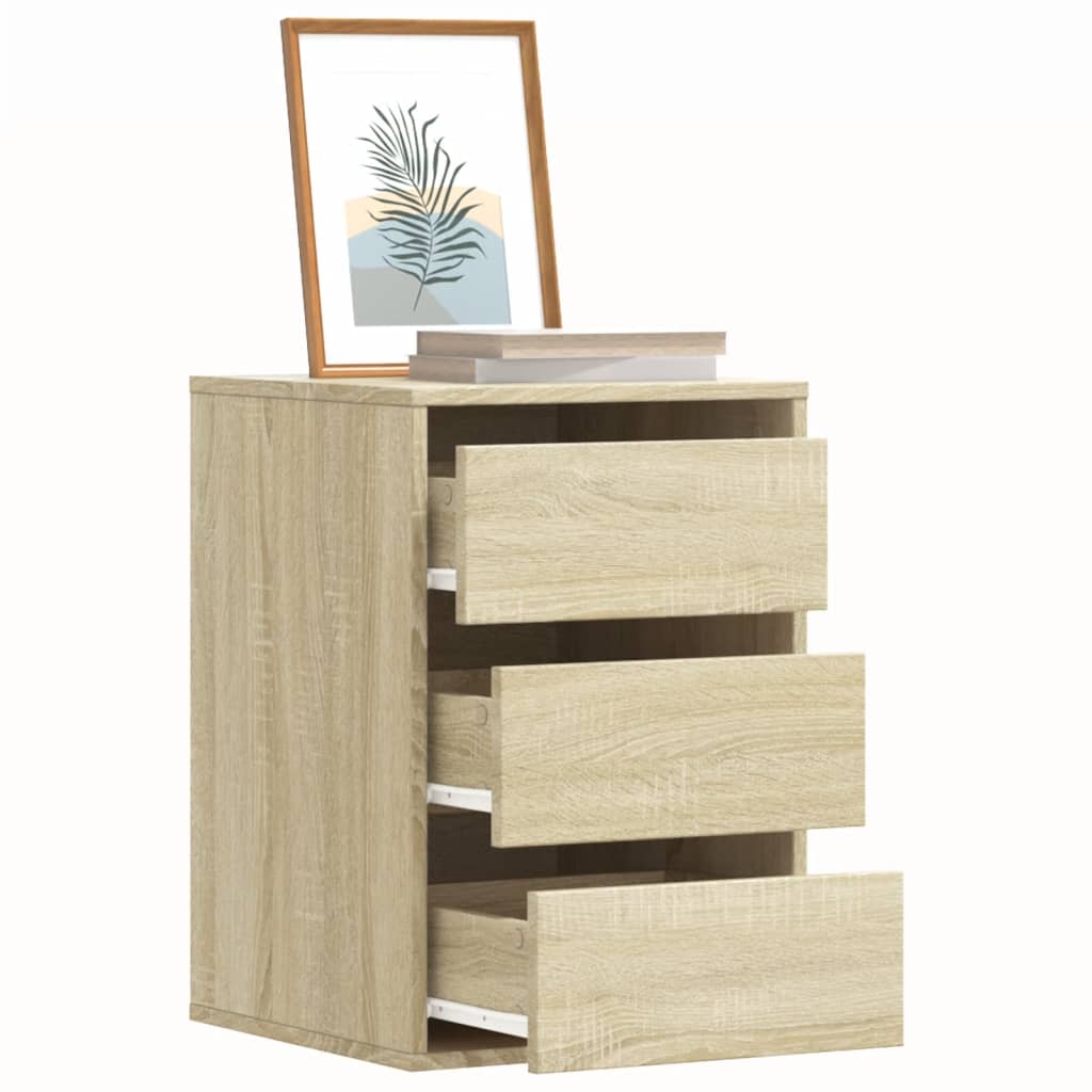 Cassettiera Angolare Rovere Sonoma 40x41x58cm Legno Multistrato