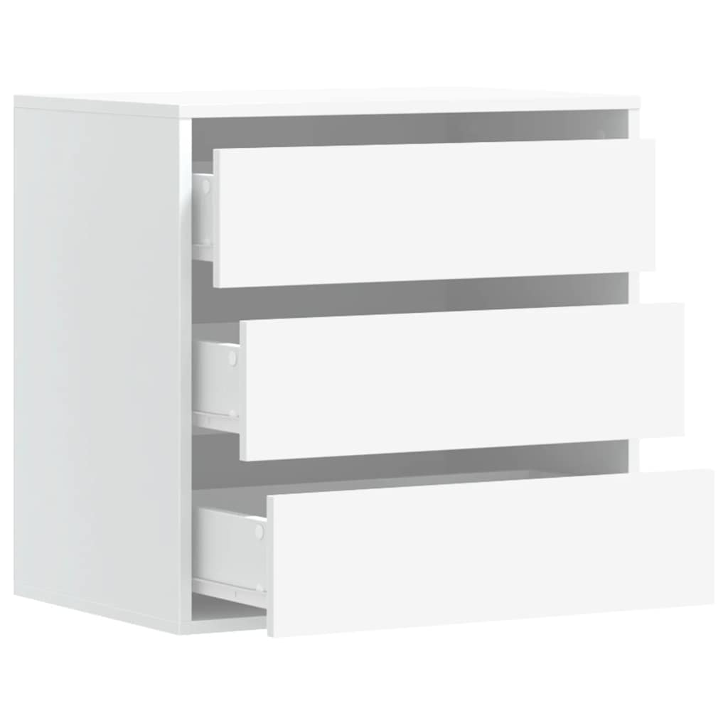Cassettiera Bianca 60x41x58 cm in Legno Multistrato - homemem39