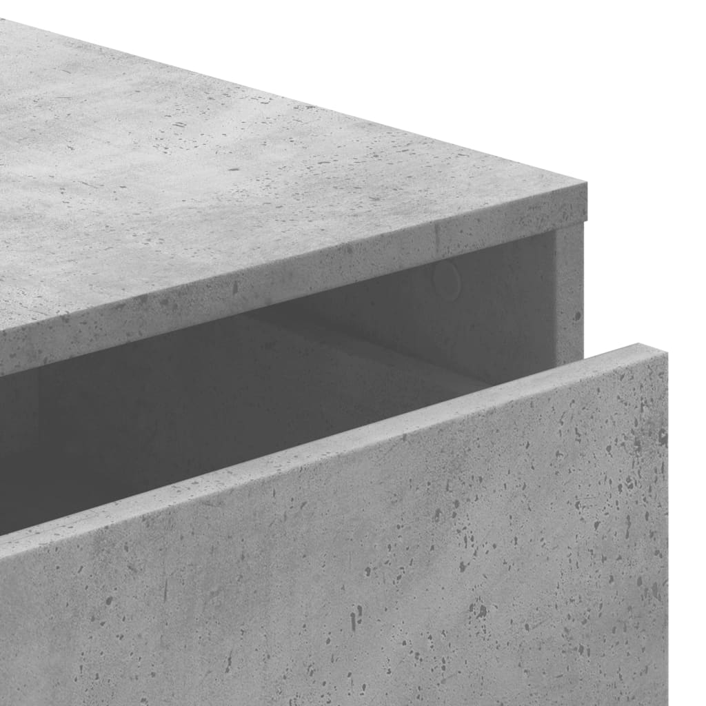 Cassettiera Angolo Grigio Cemento 60x41x58cm Legno Multistrato - homemem39