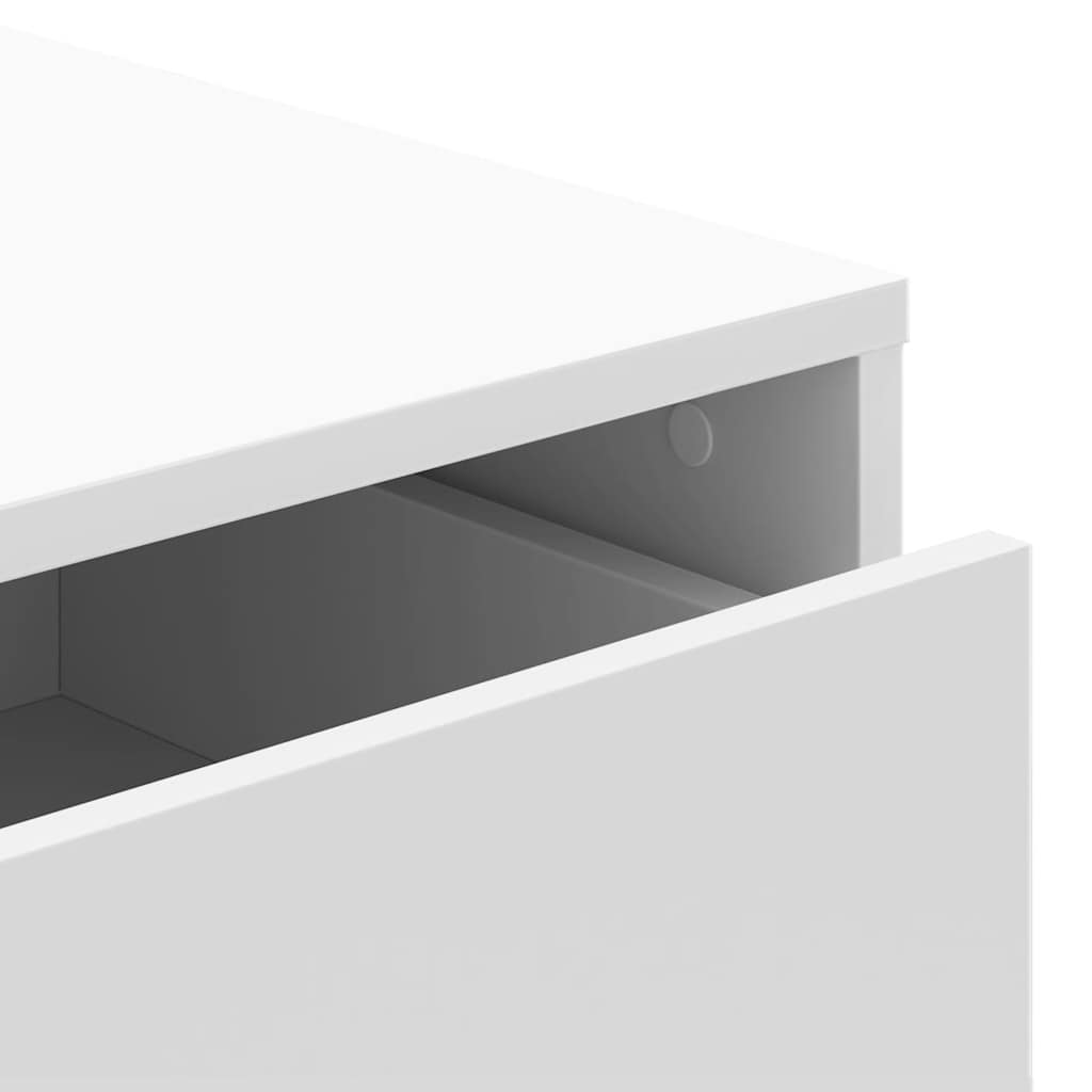 Cassettiera Bianca 80x41x58 cm in Legno Multistrato - homemem39