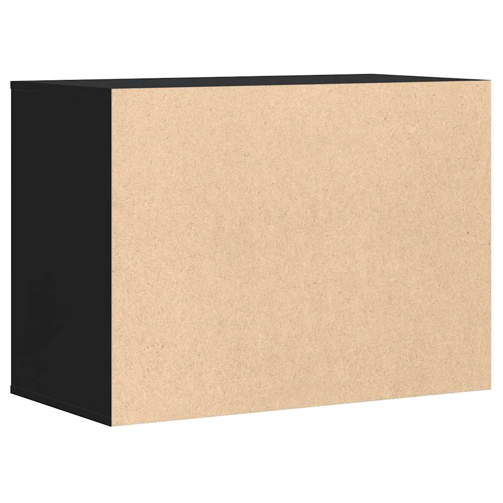 Cassettiera Angolare Nera 80x41x58 cm in Legno Multistrato - homemem39