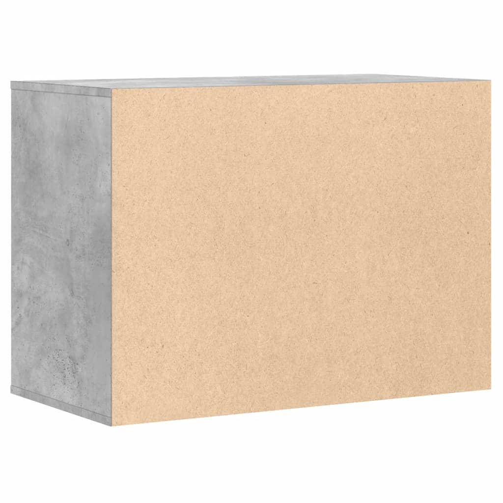 Cassettiera Angolo Grigio Cemento 80x41x58cm Legno Multistrato - homemem39