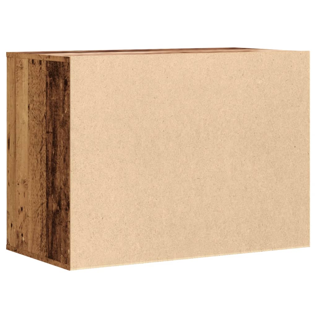 Cassettiera Angolare Legno Antico 80x41x58 cm Legno Multistrato - homemem39