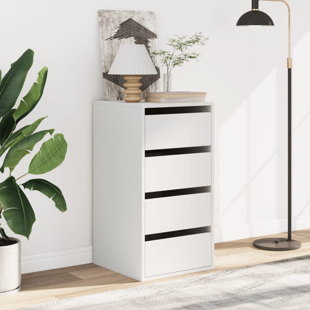 Cassettiera Bianca 40x41x76 cm in Legno Multistrato - homemem39