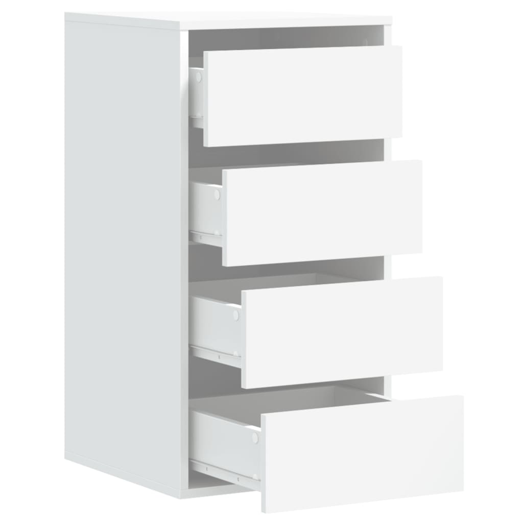 Cassettiera Bianca 40x41x76 cm in Legno Multistrato - homemem39