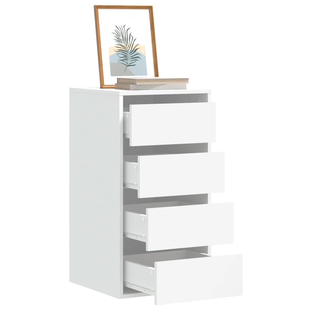 Cassettiera Bianca 40x41x76 cm in Legno Multistrato - homemem39