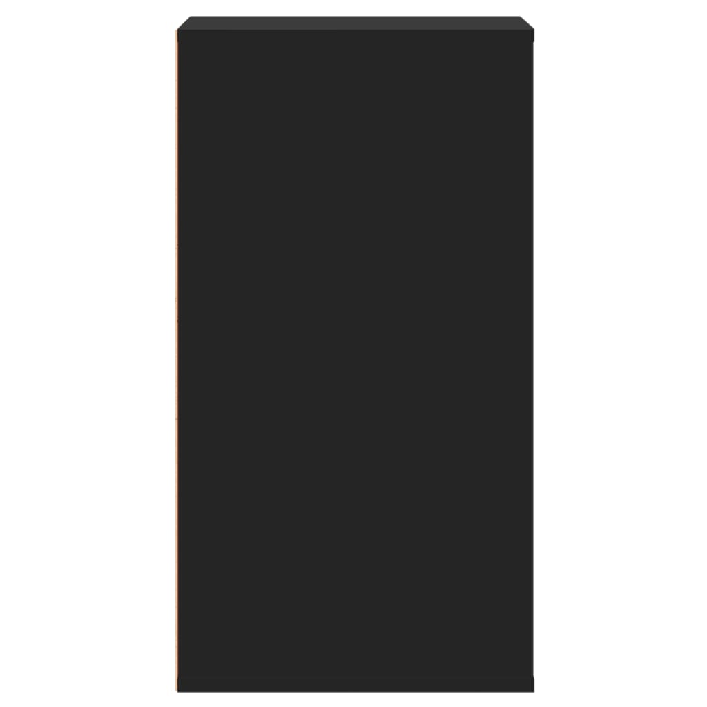 Cassettiera Angolare Nera 40x41x76 cm in Legno Multistrato - homemem39