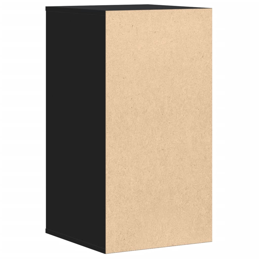 Cassettiera Angolare Nera 40x41x76 cm in Legno Multistrato - homemem39