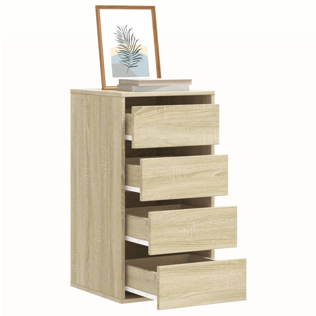 Cassettiera Angolare Rovere Sonoma 40x41x76cm Legno Multistrato - homemem39