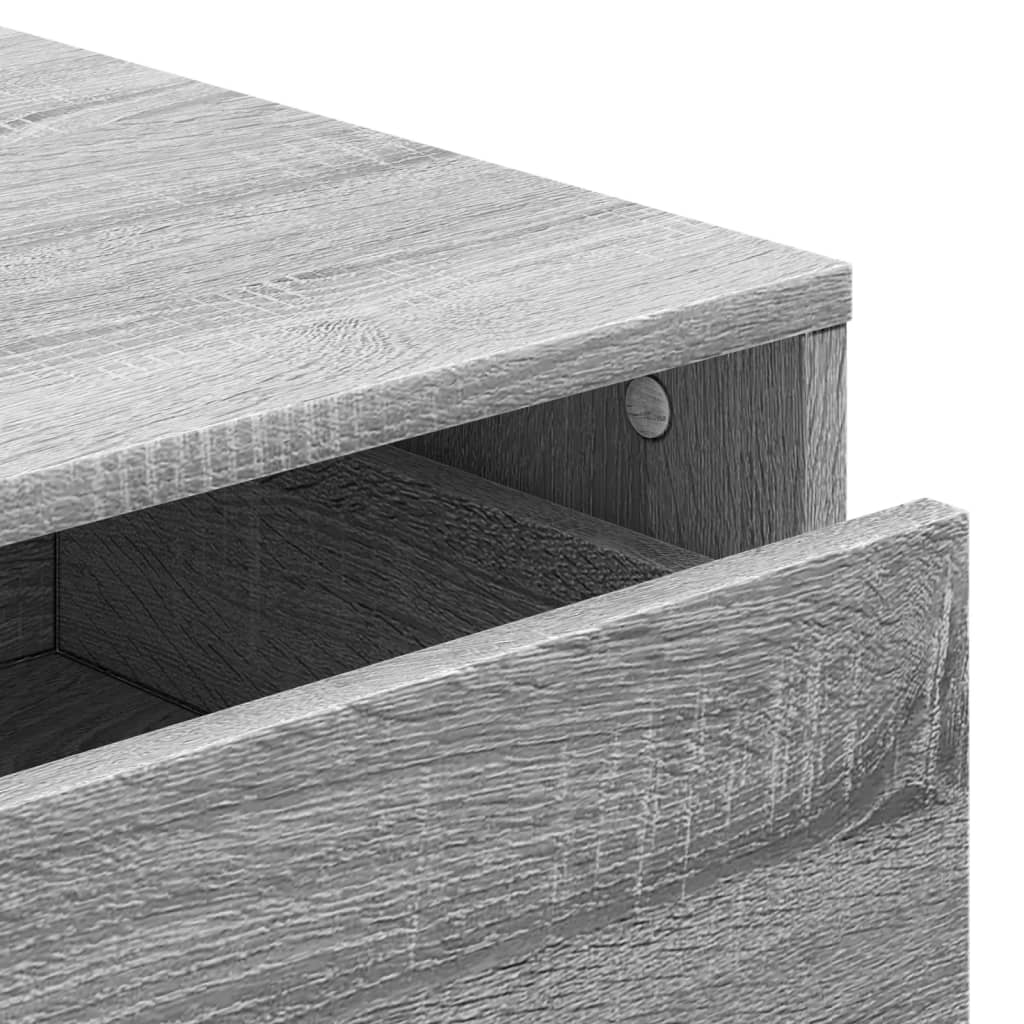 Cassettiera Angolare Grigio Sonoma 40x41x76cm Legno Multistrato - homemem39