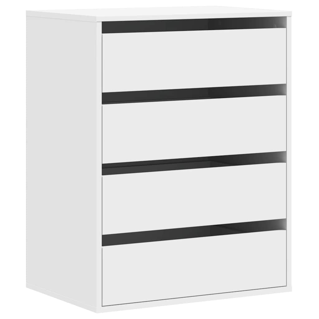 Cassettiera Bianca 60x41x76 cm in Legno Multistrato - homemem39