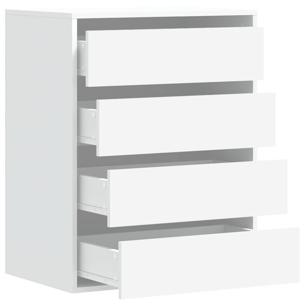 Cassettiera Bianca 60x41x76 cm in Legno Multistrato - homemem39