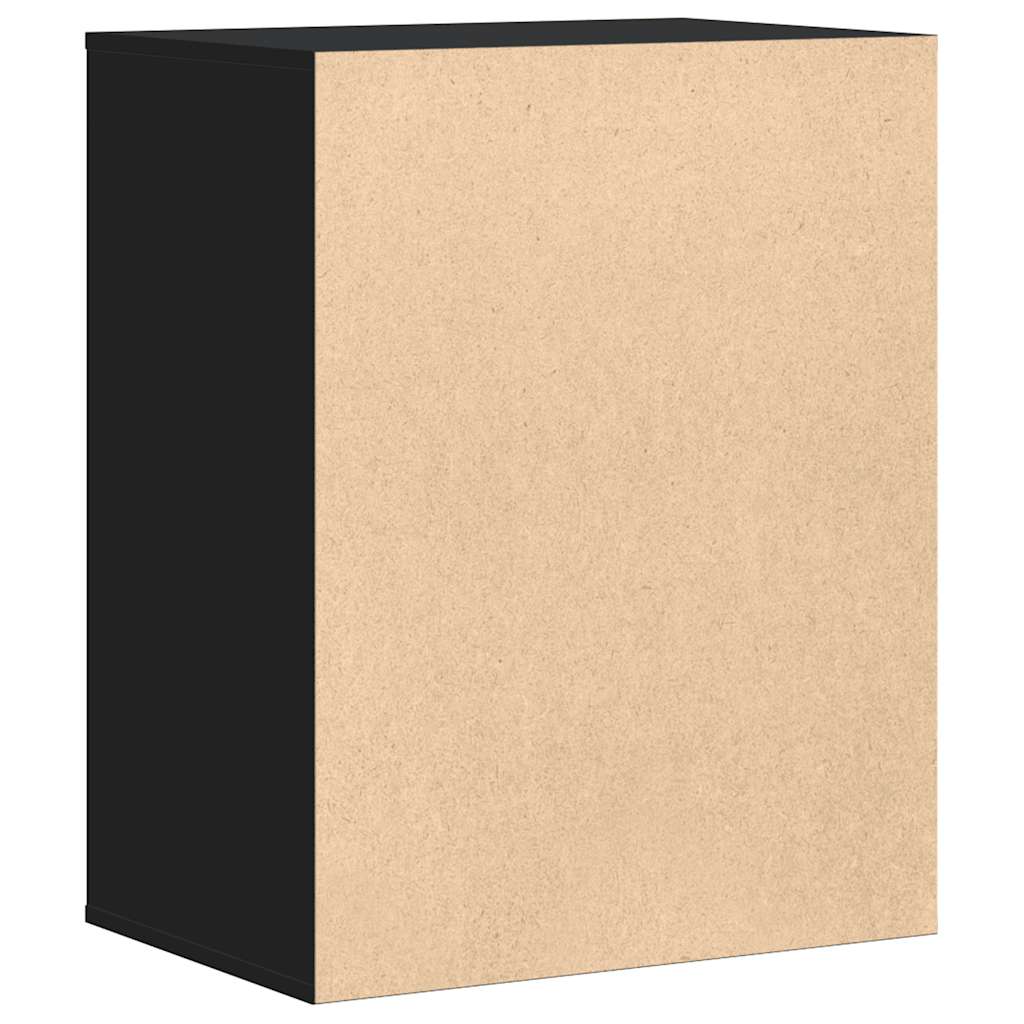 Cassettiera Angolare Nera 60x41x76 cm in Legno Multistrato - homemem39