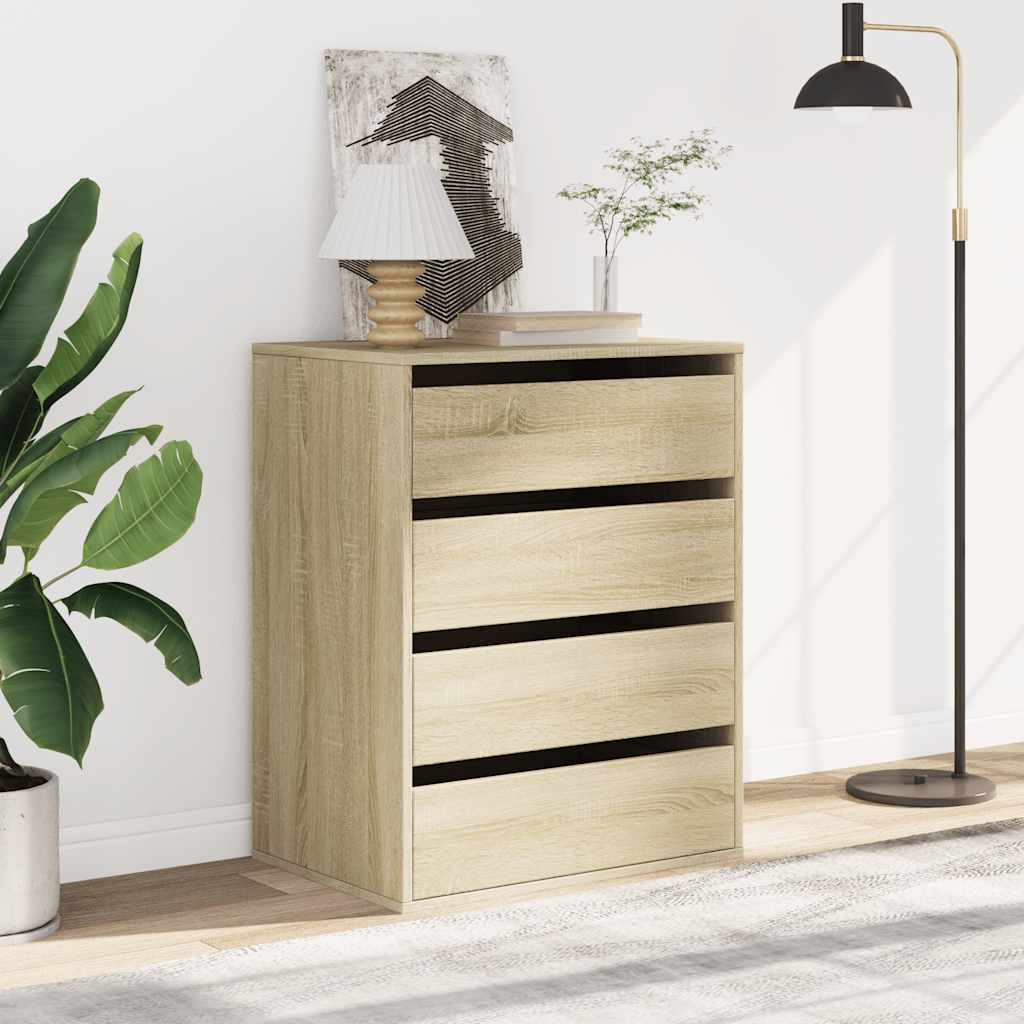 Cassettiera Angolare Rovere Sonoma 60x41x76cm Legno Multistrato - homemem39