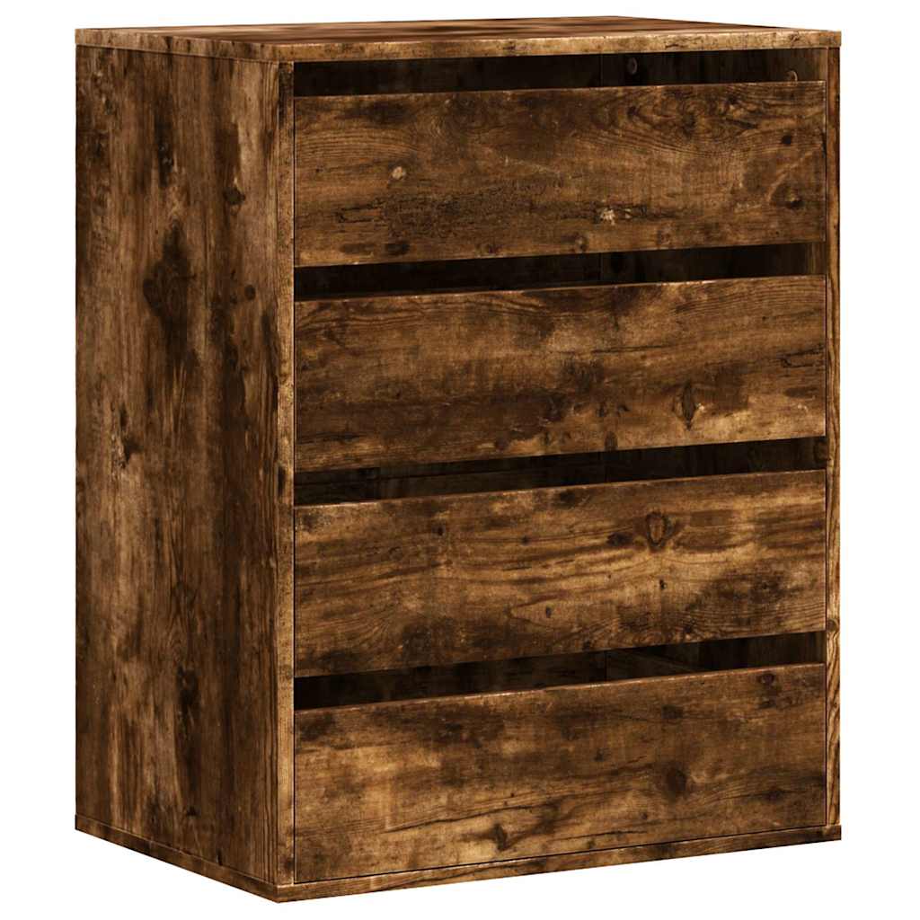 Cassettiera Angolare Rovere Fumo 60x41x76cm Legno Multistrato - homemem39
