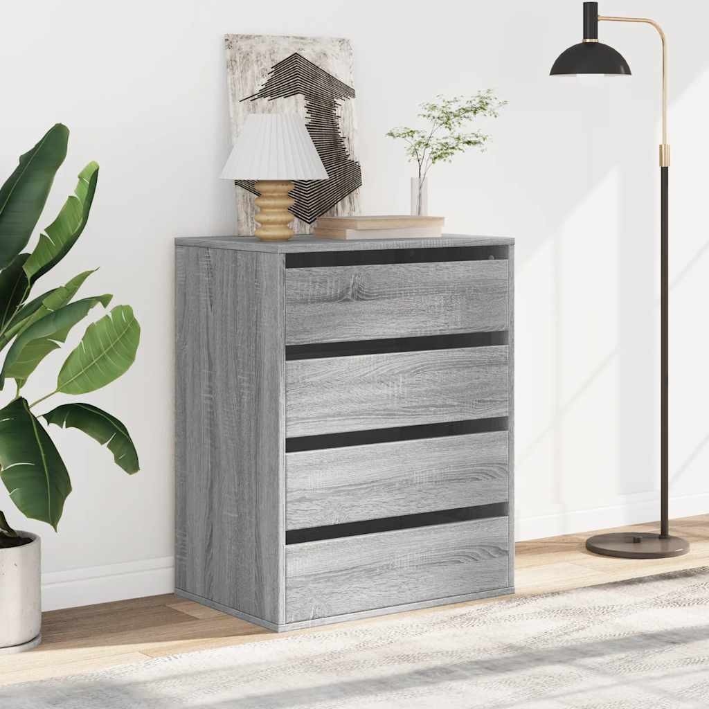 Cassettiera Angolare Grigio Sonoma 60x41x76cm Legno Multistrato - homemem39
