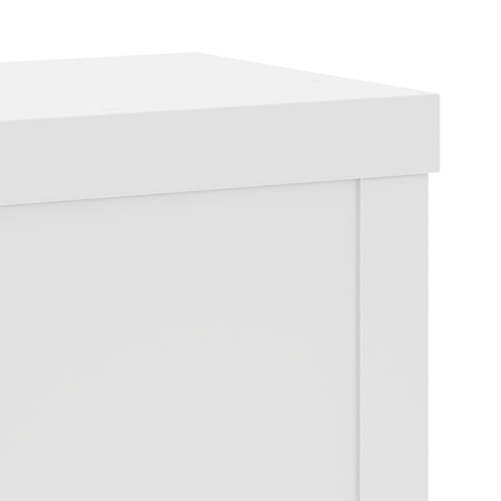 Supporti per Piante 2 pz Bianchi 10x10x18 cm Legno Multistrato - homemem39