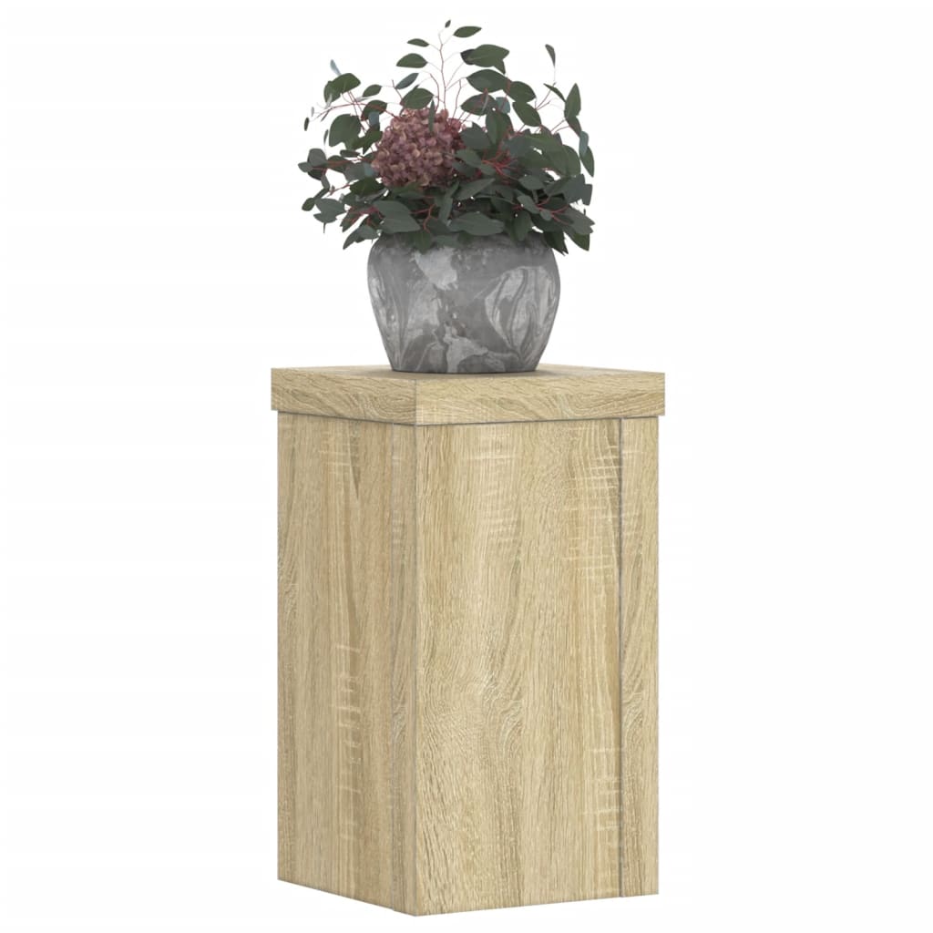 Supporti per Piante 2 pz Rovere 10x10x18 cm in Multistrato - homemem39