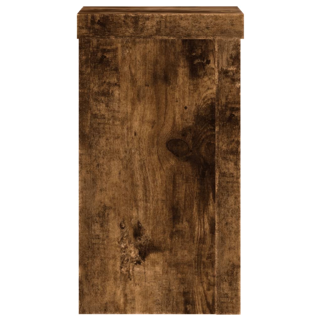 Supporti per Piante 2 pz Rovere 10x10x18 cm Legno Multistrato - homemem39