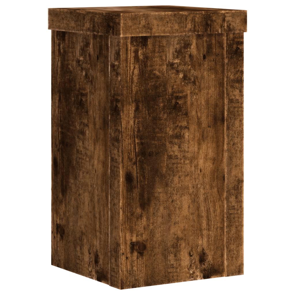 Supporti per Piante 2 pz Rovere 10x10x18 cm Legno Multistrato - homemem39