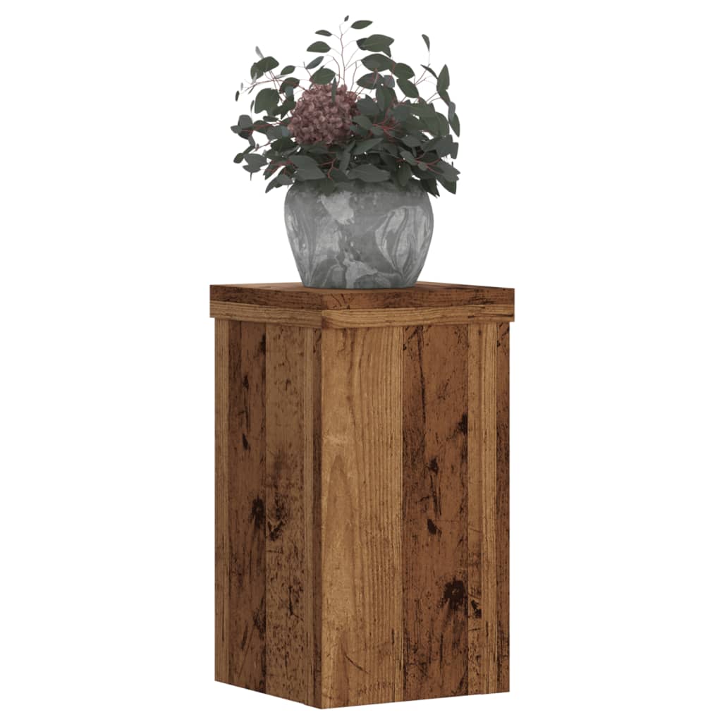 Supporti per Piante 2 pz Legno 10x10x18 cm Legno Multistrato - homemem39