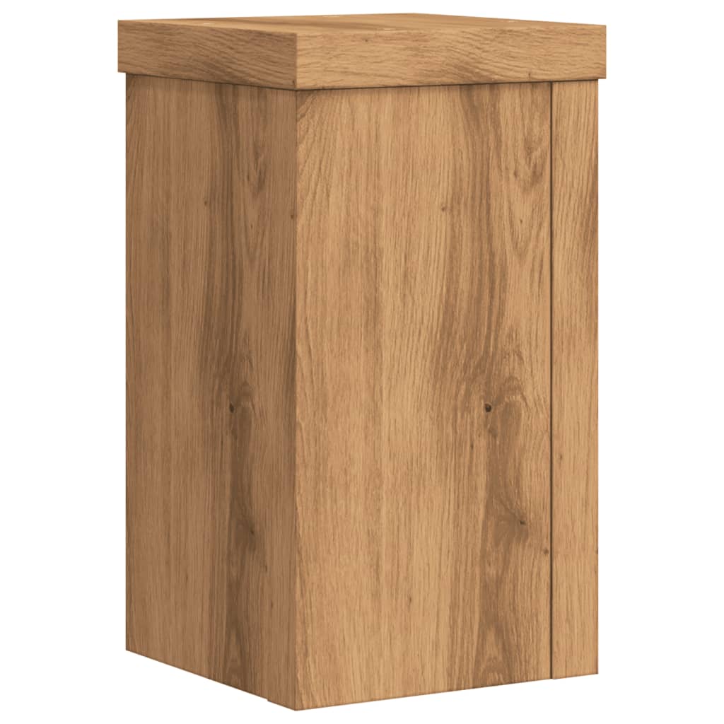 Supporti per Piante 2 pz Rovere 10x10x18 cm in Multistrato - homemem39