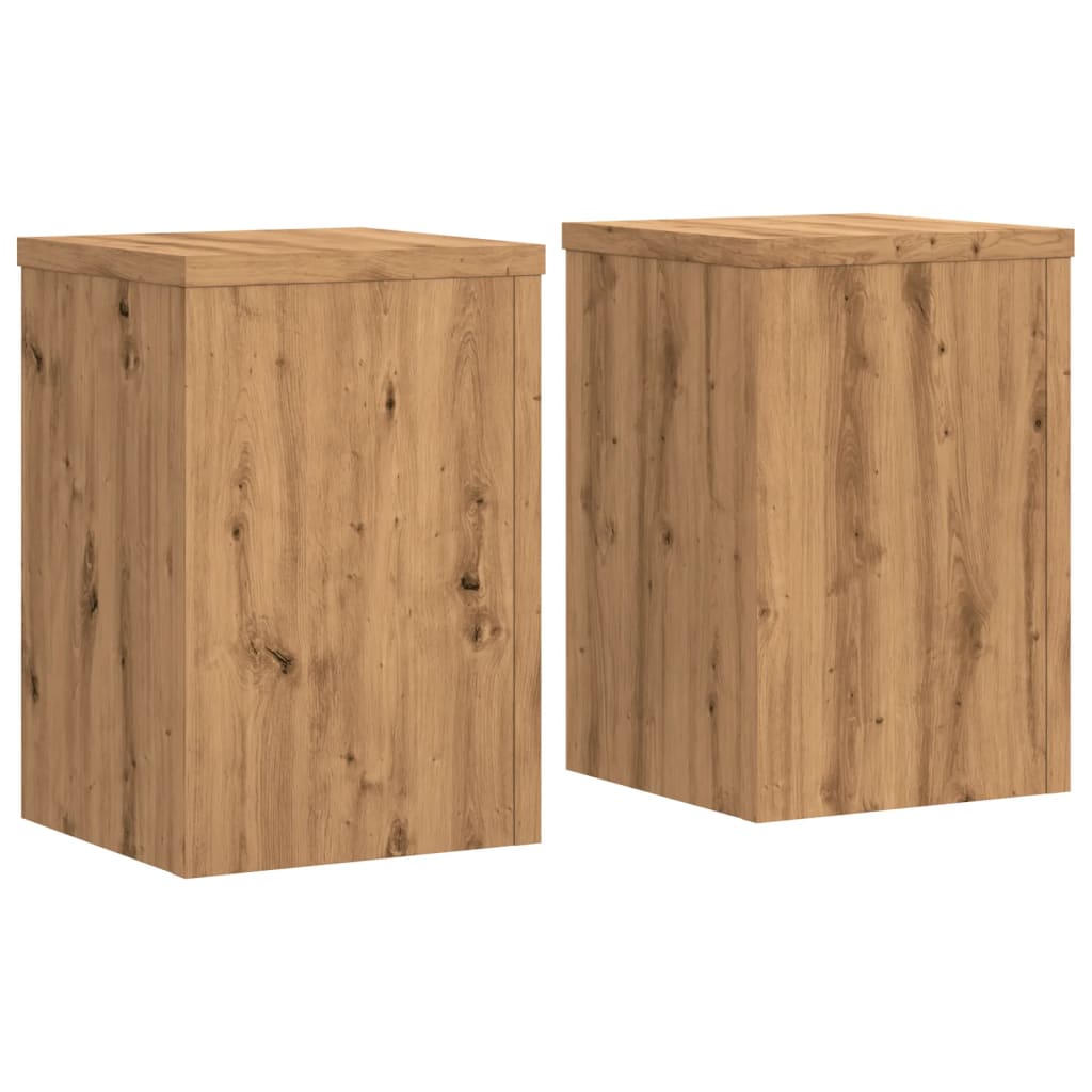 Supporti per Piante 2 pz Rovere 20x20x30 cm in Multistrato - homemem39