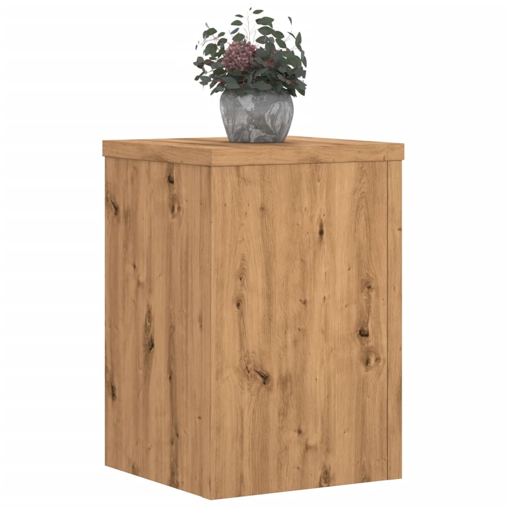 Supporti per Piante 2 pz Rovere 20x20x30 cm in Multistrato - homemem39