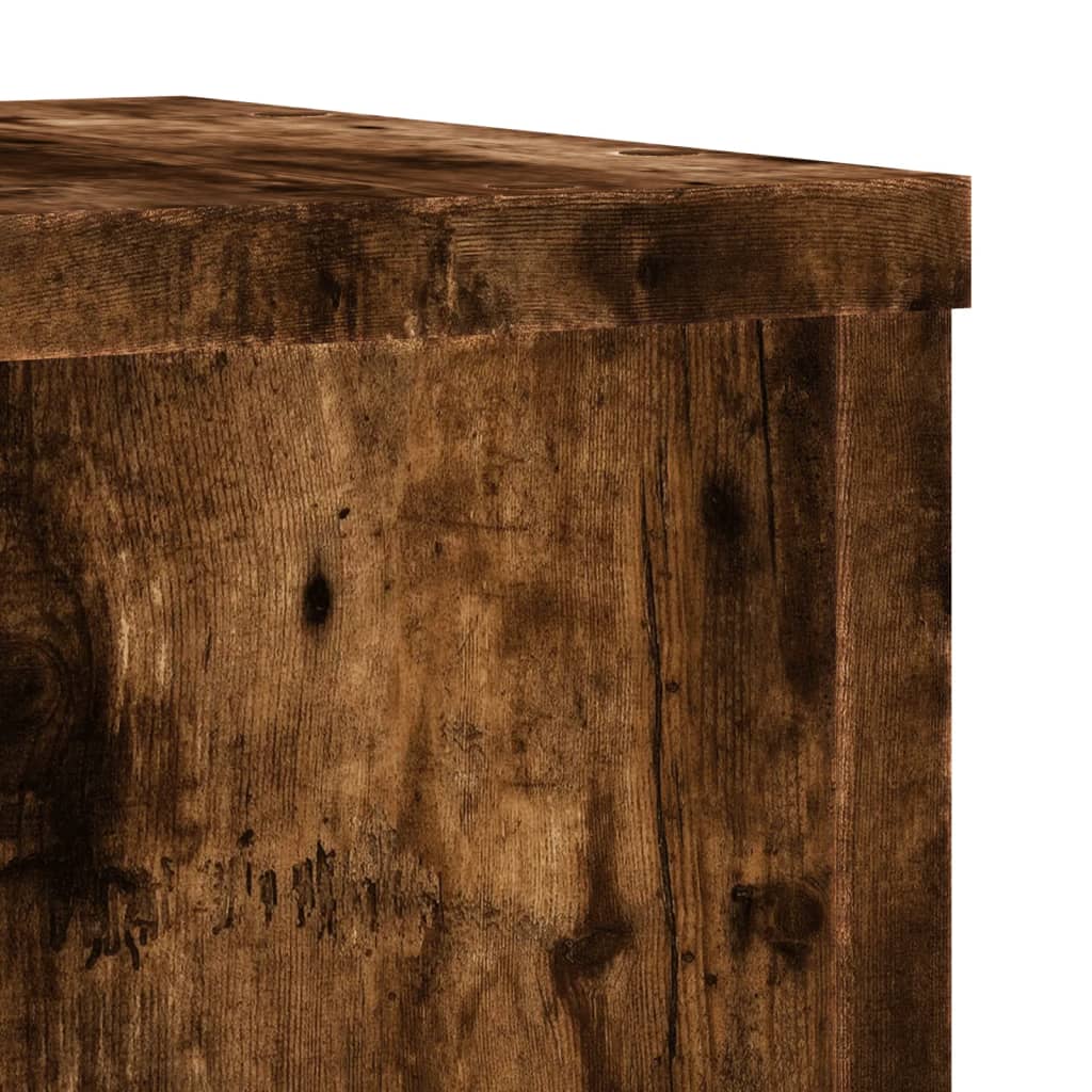 Supporti per Piante 2 pz Rovere 25x25x35 cm Legno Multistrato - homemem39