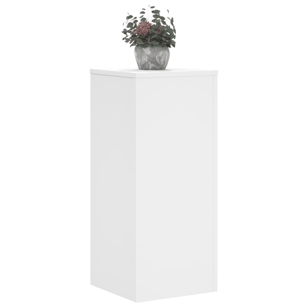 Supporti per Piante 2 pz Bianchi 30x30x70 cm Legno Multistrato - homemem39