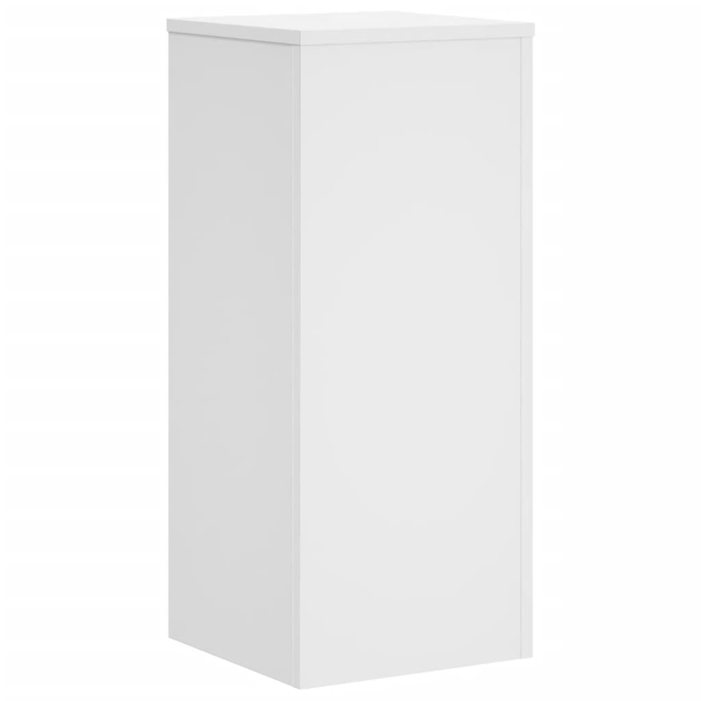 Supporti per Piante 2 pz Bianchi 30x30x70 cm Legno Multistrato - homemem39