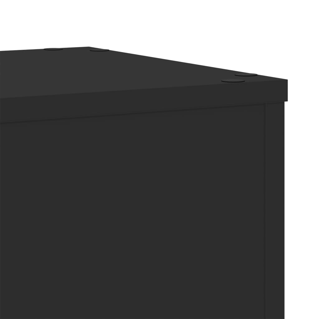 Supporti per Piante 2 pz Neri 30x30x70 cm Legno Multistrato - homemem39