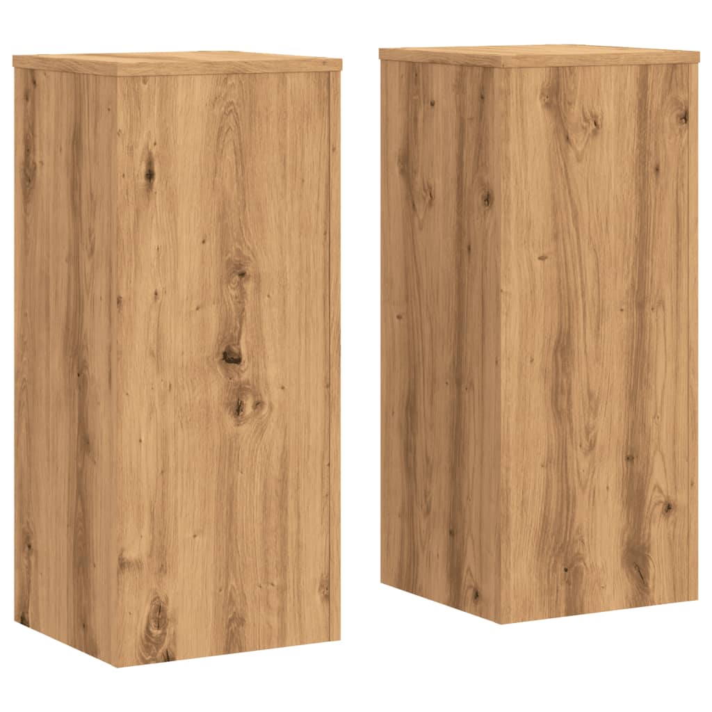 Supporti per Piante 2 pz Rovere 30x30x70 cm in Multistrato - homemem39