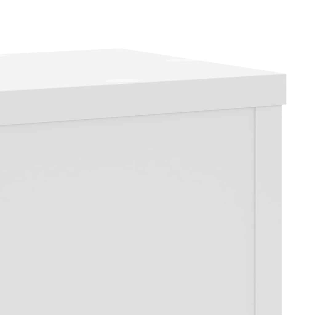 Supporti per Piante 2 pz Bianchi 17x17x60 cm Legno Multistrato