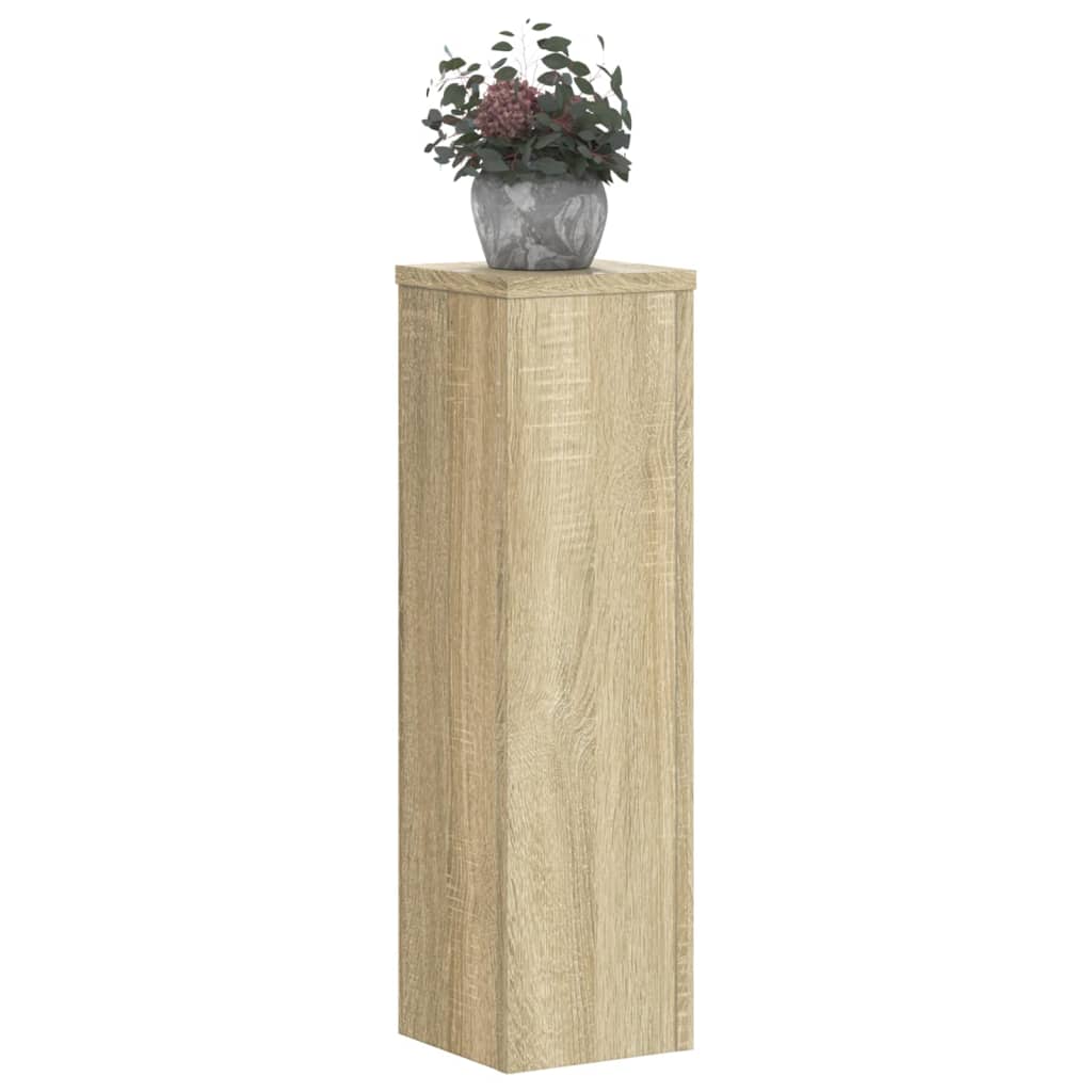 Supporti per Piante 2 pz Rovere 17x17x60 cm in Multistrato - homemem39