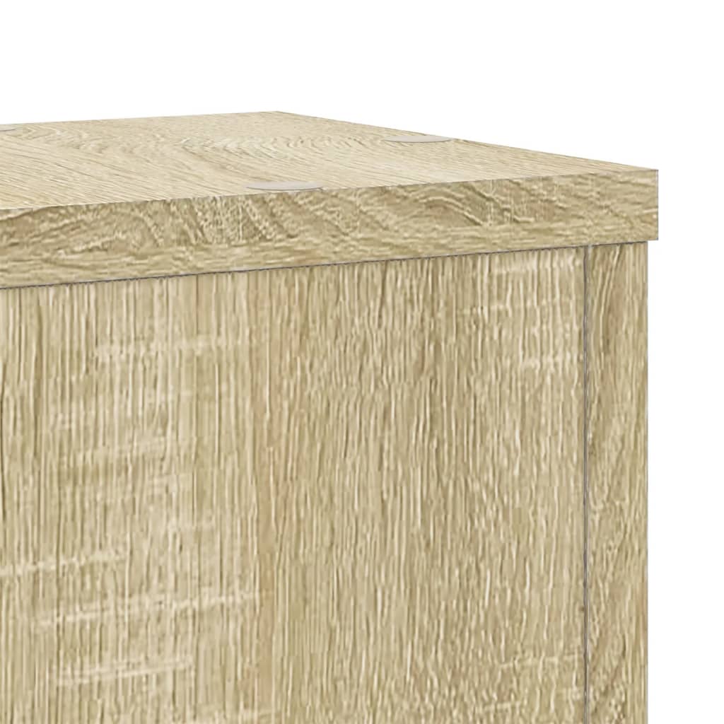 Supporti per Piante 2 pz Rovere 17x17x60 cm in Multistrato - homemem39
